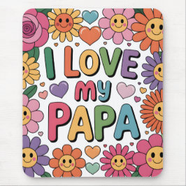 Ik hou van mijn papa muismat