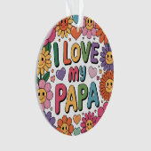 Ik hou van mijn papa ornament (voorkant)