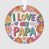 Ik hou van mijn papa ornament (achterkant)