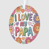 Ik hou van mijn papa ornament (voorkant)