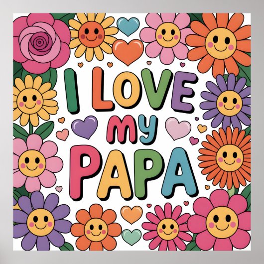 Ik hou van mijn papa poster (Voorkant)