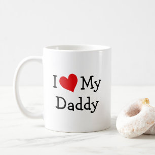 Ik hou van mijn papa Rode Hart Foto Koffiemok