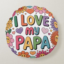 Ik hou van mijn papa rond kussen