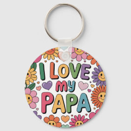 Ik hou van mijn papa sleutelhanger