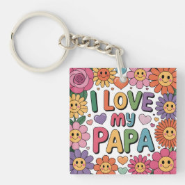 Ik hou van mijn papa sleutelhanger