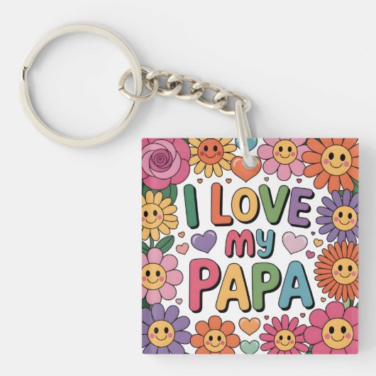 Ik hou van mijn papa sleutelhanger (voorkant)