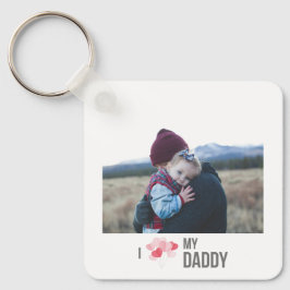 IK HOU VAN MIJN PAPA SLEUTELHANGER 2 FOTO CUSTOM