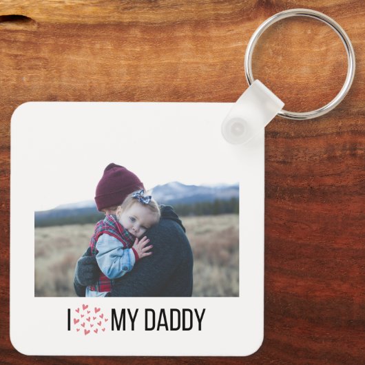 IK HOU VAN MIJN PAPA SLEUTELHANGER 2 FOTO CUSTOM (Achterkant)