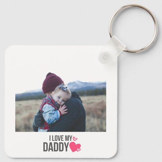 IK HOU VAN MIJN PAPA SLEUTELHANGER 2 FOTO CUSTOM (Achterkant)