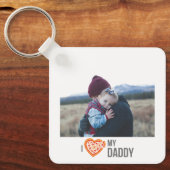 IK HOU VAN MIJN PAPA SLEUTELHANGER 2 FOTO CUSTOM (Voorkant)