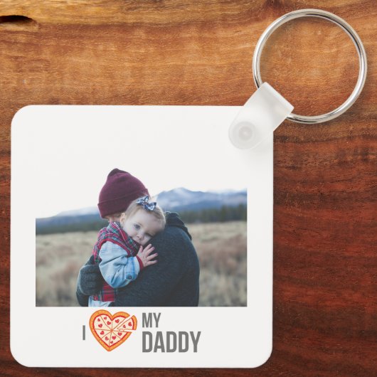 IK HOU VAN MIJN PAPA SLEUTELHANGER 2 FOTO CUSTOM (Achterkant)