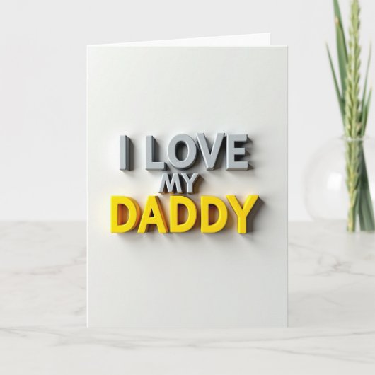 Ik hou van mijn papa speciale kaart (Voorkant)