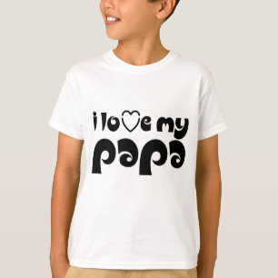 Ik hou van mijn papa t-shirt