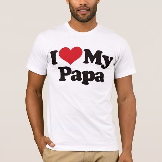 Ik hou van mijn Papa T-shirt (Voorkant)