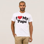 Ik hou van mijn Papa T-shirt (Voorkant volledig)