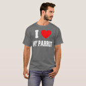 Ik hou van mijn papegaai t-shirt (Voorkant volledig)