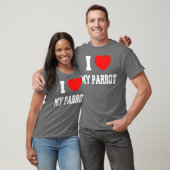 Ik hou van mijn papegaai t-shirt (Unisex)