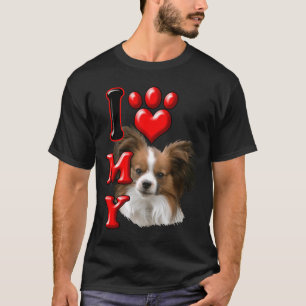 Ik hou van mijn Papillon 21 T-shirt