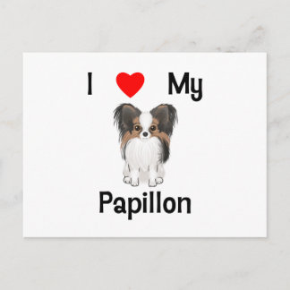 Ik hou van mijn papillon (afbeelding) briefkaart