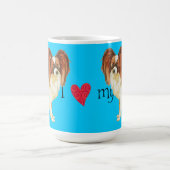 Ik hou van mijn Papillon Koffiemok (Center)