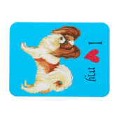 Ik hou van mijn Papillon Magneet (Horizontaal)