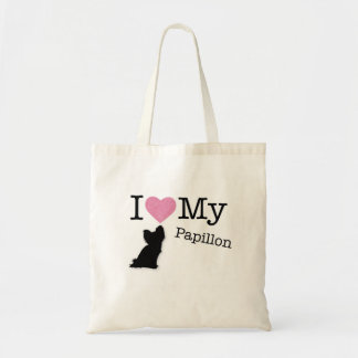 Ik hou van mijn papillon tote bag