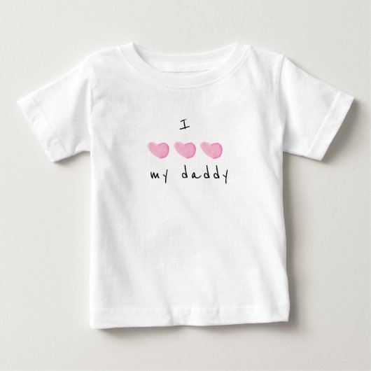 Ik hou van mijn pappie roze hart (Voorkant)
