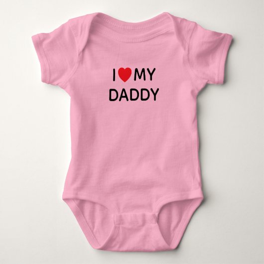 IK HOU VAN MIJN PAPPIE ROZE ROMPER (Voorkant)