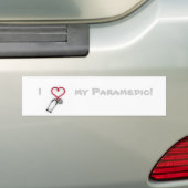 Ik hou van mijn paramedische bumpersticker (Op auto)