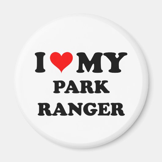 Ik hou van mijn Park Ranger Magneet (Voorkant)
