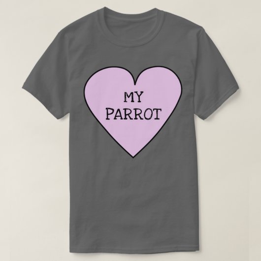 Ik hou van mijn Parrot 3 T-shirt (Design voorkant)