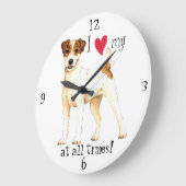 Ik hou van mijn Parson Russell Terrier Grote Klok (Hoek)