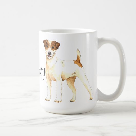 Ik hou van mijn Parson Russell Terrier Koffiemok (Rechts)