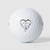 Ik hou van mijn partner • Jij bent mijn thuis Golfballen (Voorkant)