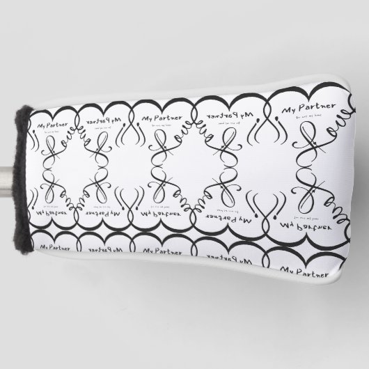 Ik hou van mijn partner • Jij bent mijn thuis Golfheadcover (Voorkant)
