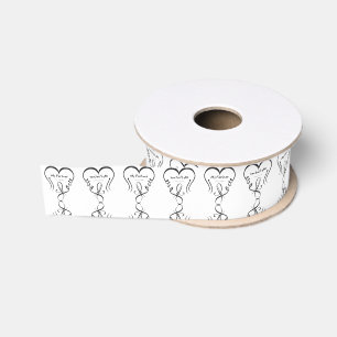 Ik hou van mijn partner • Jij bent mijn thuis Grosgrain Lint