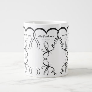 Ik hou van mijn partner • Jij bent mijn thuis Grote Koffiekop