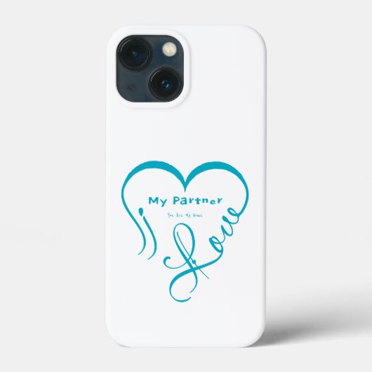 Ik hou van mijn partner - Jij bent mijn thuis kuss Case-Mate iPhone Case (Achterkant)