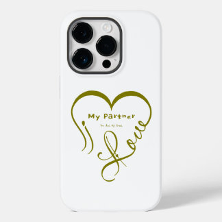 Ik hou van mijn partner - Jij bent mijn thuis kuss Case-Mate iPhone 14 Pro Hoesje