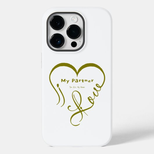 Ik hou van mijn partner - Jij bent mijn thuis kuss Case-Mate iPhone Case (Achterkant)