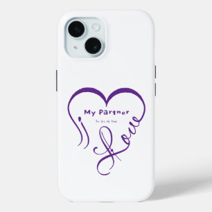 Ik hou van mijn partner - Jij bent mijn thuis kuss iPhone 15 Case