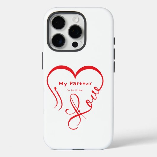 Ik hou van mijn partner - Jij bent mijn thuis kuss Case-Mate iPhone Case (Achterkant)