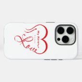 Ik hou van mijn partner - Jij bent mijn thuis kuss Case-Mate iPhone Case (Achterkant (horizontaal))