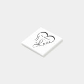 Ik hou van mijn partner - Jij bent mijn thuis kuss Post-it® Notes (Schuin)