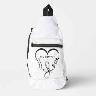 Ik hou van mijn partner - Jij bent mijn thuis kuss Sling Bag