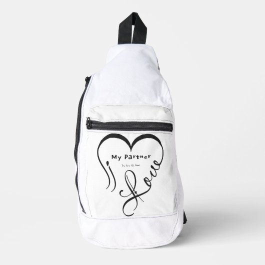 Ik hou van mijn partner - Jij bent mijn thuis kuss Sling Bag (Voorkant)