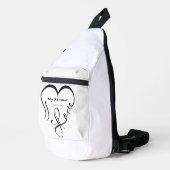 Ik hou van mijn partner - Jij bent mijn thuis kuss Sling Bag (Rechterhoek)