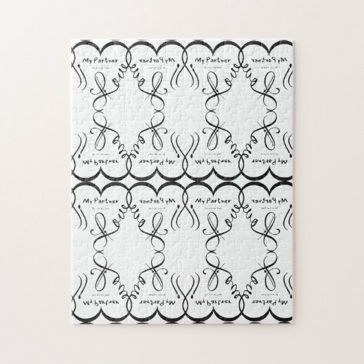 Ik hou van mijn partner • Jij bent mijn thuis Legpuzzel (Verticaal)
