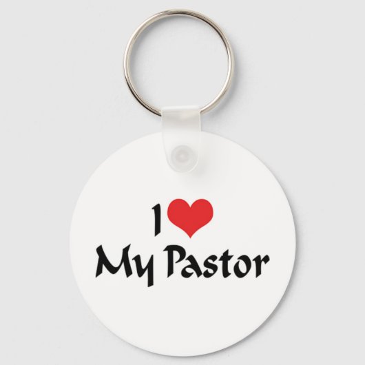 Ik Hou Van Mijn Pastor Sleutelhanger (Voorkant)
