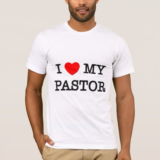 Ik hou van mijn PASTOR T-shirt (Voorkant)
